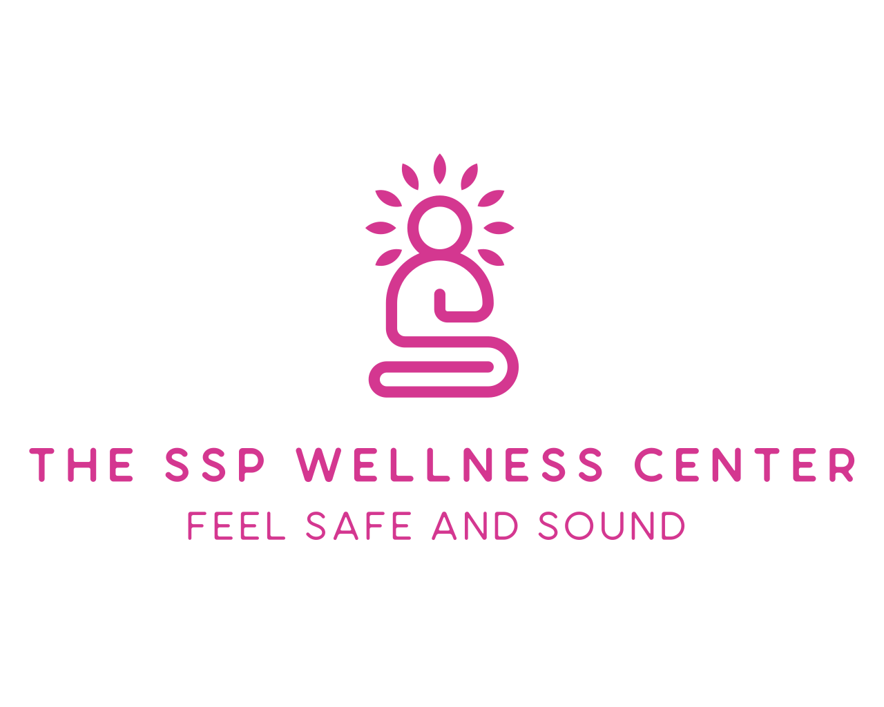 SSP Wellness Center Logo in pink with no tagline